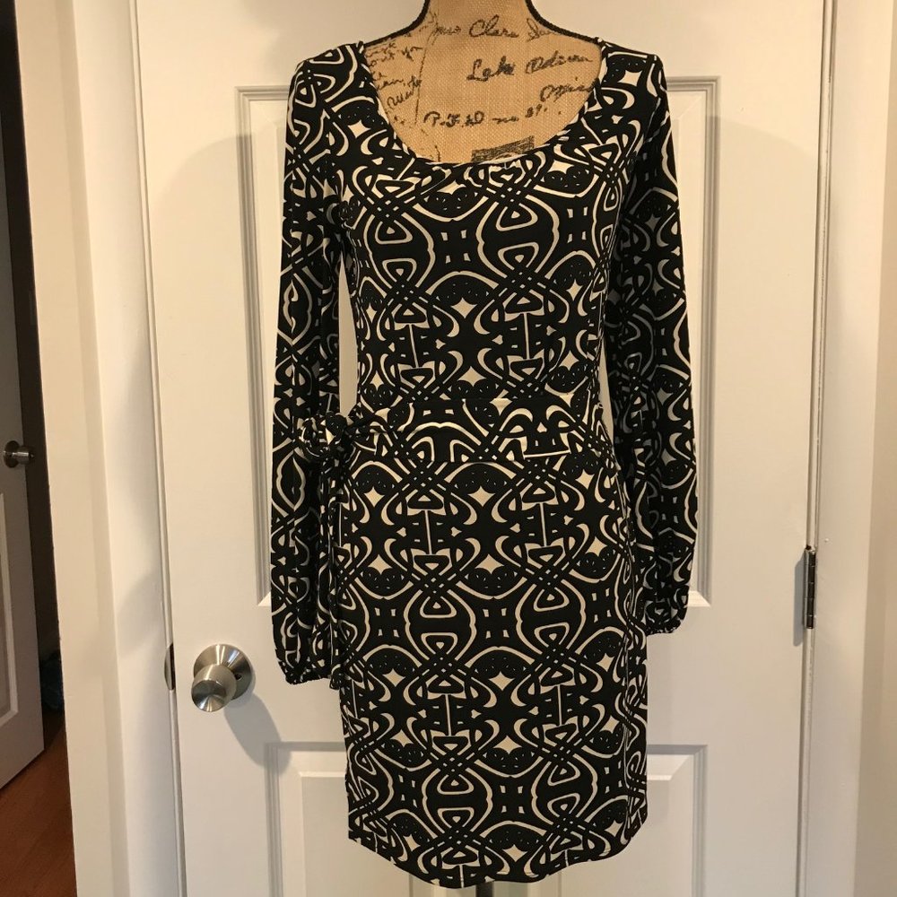 Black and Cream Mod Minidress